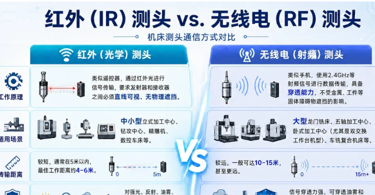 一篇文章讲清楚，红外测头与无线电测头的区别